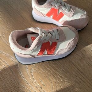 New Balance Kids' Sneakers in Pink and Cream